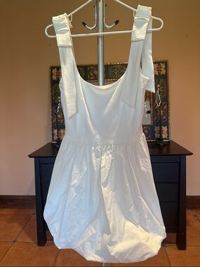 Camila Coelho White Dress with Branded Neck Label